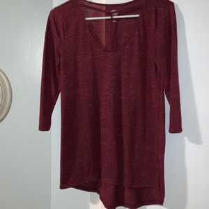 3/4” Sleeve Criss Cross Top